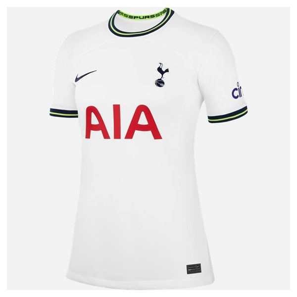 Camiseta Tottenham Replica Primera Ropa Mujer 2022/23 Blanco